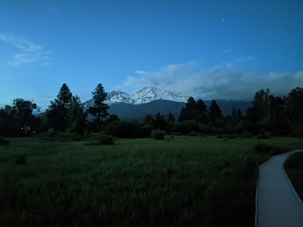 Mt Shasta in the distance
