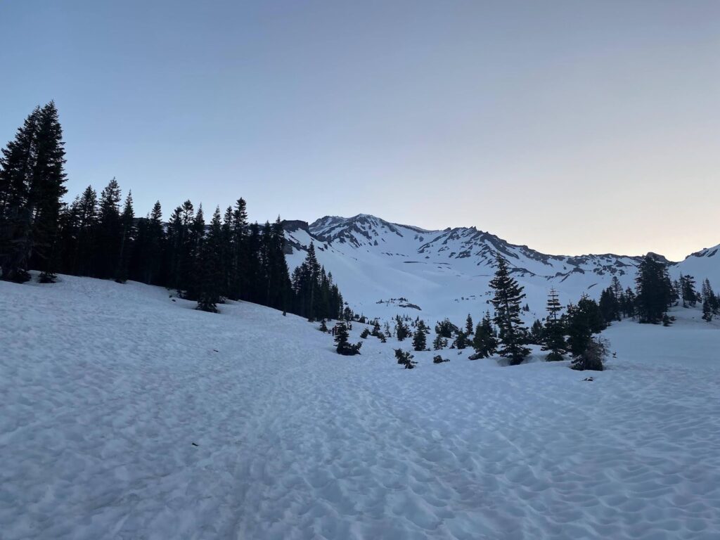 Mt Shasta backcountry skiing